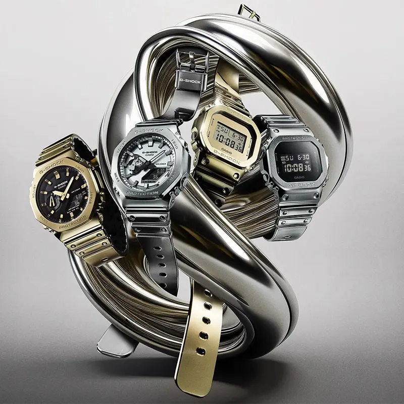 Casio G-Shock Fine Metallic Diver's Men's Watch- GM-2100YMG-9A